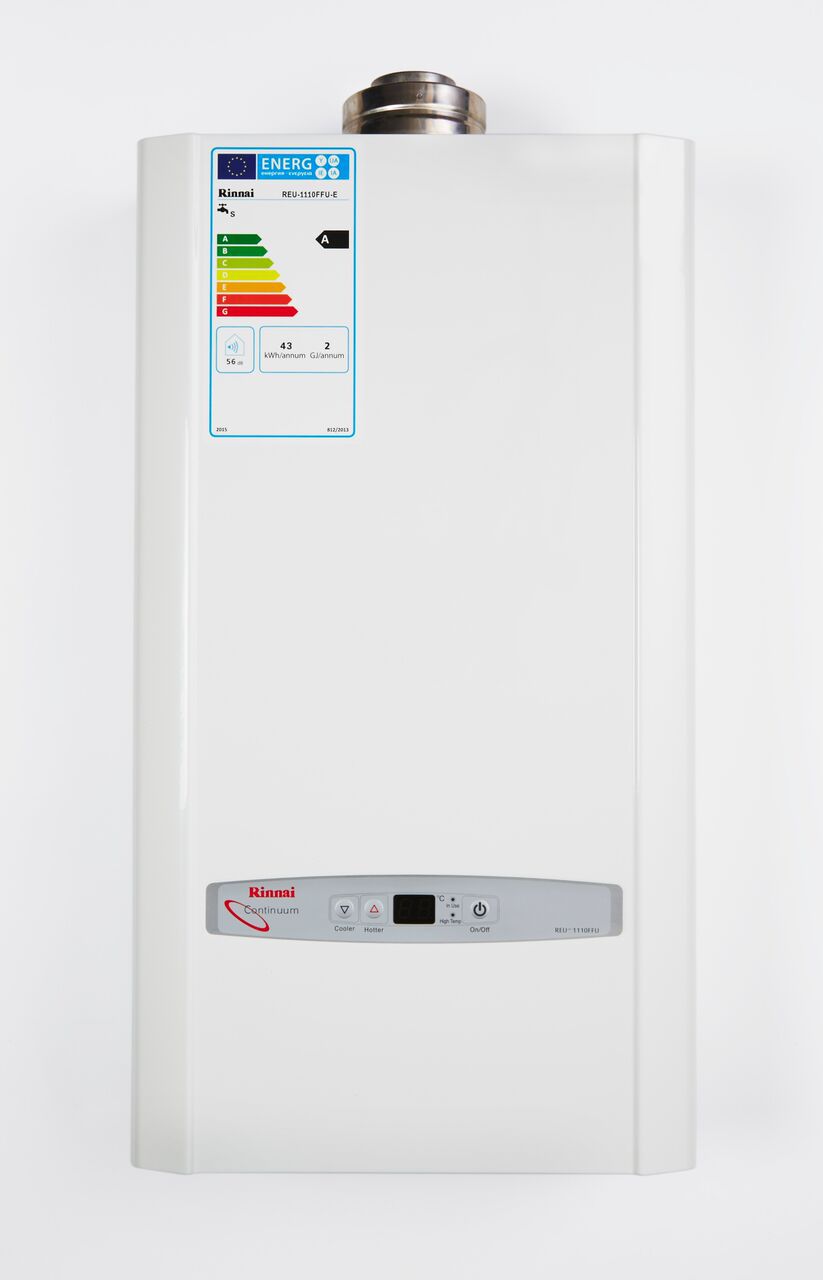 11i water heater, continuous flow ErP, low NOx, Rinnai